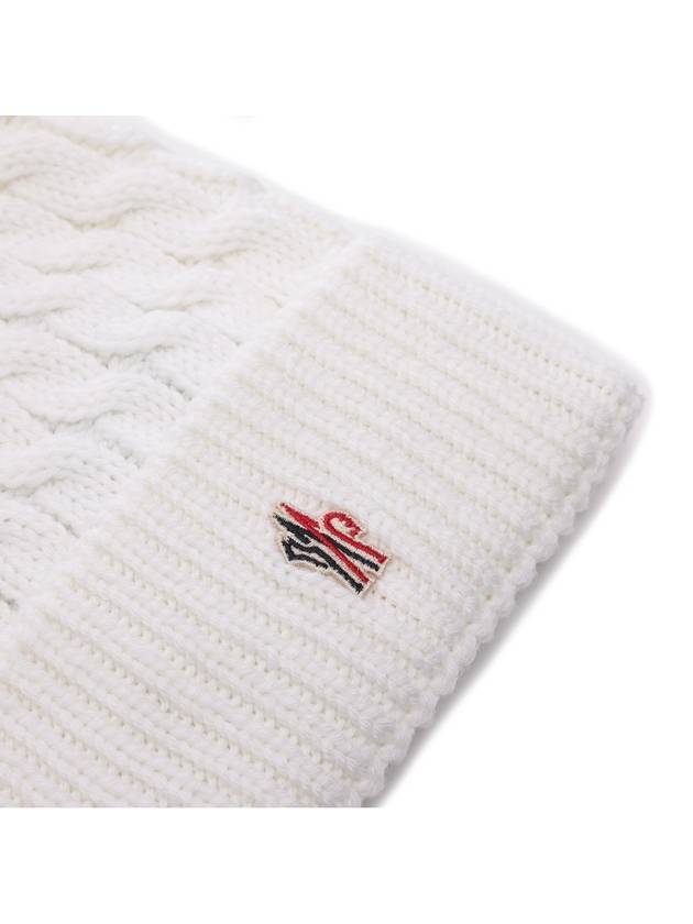 Women s Grenoble Logo Pom Wool Beanie 3B00008 0402A 002 24F - MONCLER - BALAAN 4