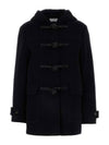 Knot Wool Duffel Coat Navy - BOTTEGA VENETA - BALAAN 2