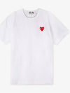 Comme des Gar ons Men s Heart Wappen White Short Sleeve T Shirt AZ T108 051 2 - COMME DES GARCONS PLAY - BALAAN 2