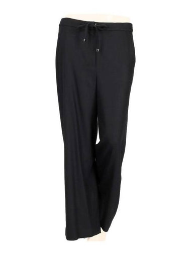 Floria Virgin Wool Track Pants Black - MAX MARA - BALAAN 1