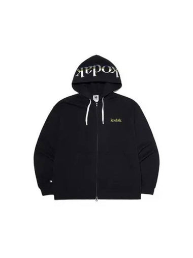 KODAK Apparel Rainbow Big Logo Hood Zip up BLACK - KODO - BALAAN 1