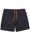 Men's FF Swim Shorts Black Orange - FENDI - BALAAN 11
