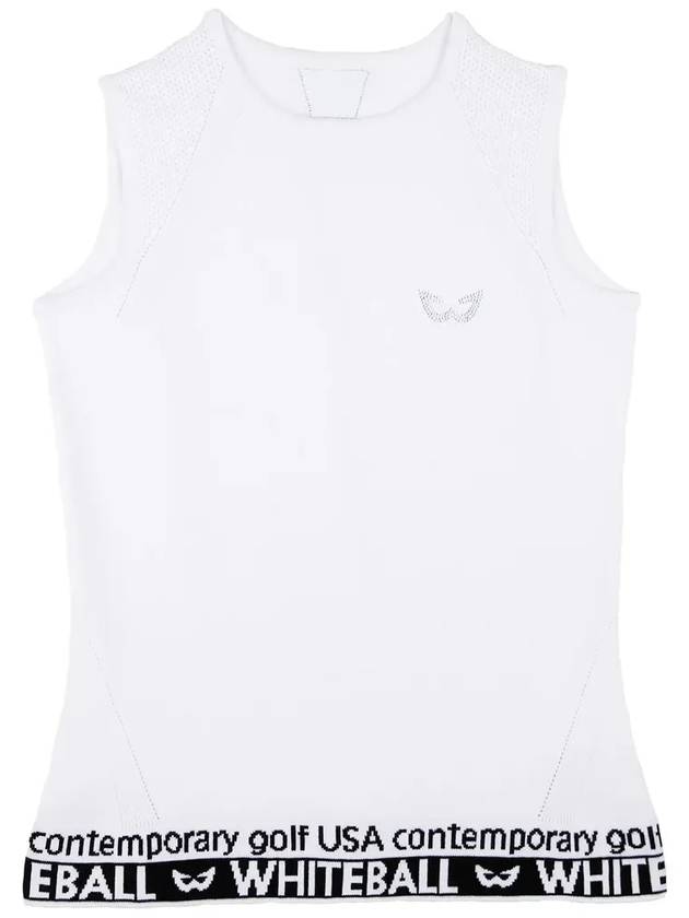 sleeveless knit WHITE - WHITEBALL - BALAAN 2