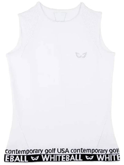 sleeveless knit WHITE - WHITEBALL - BALAAN 2