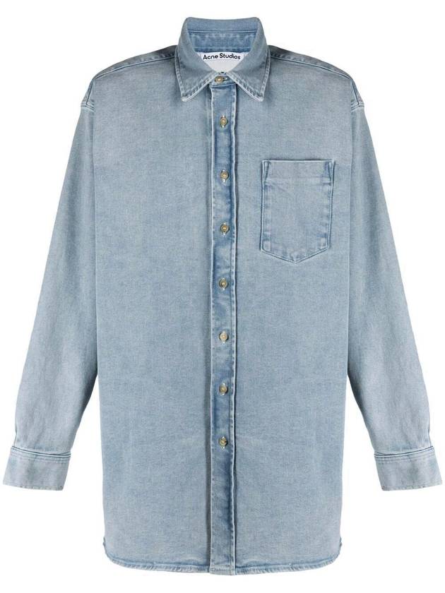 Studios Attent Denim Long Sleeve Shirt - ACNE STUDIOS - BALAAN.