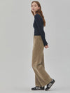 Corduroy Straight Pants Brown - RYUL+WAI: - BALAAN 3