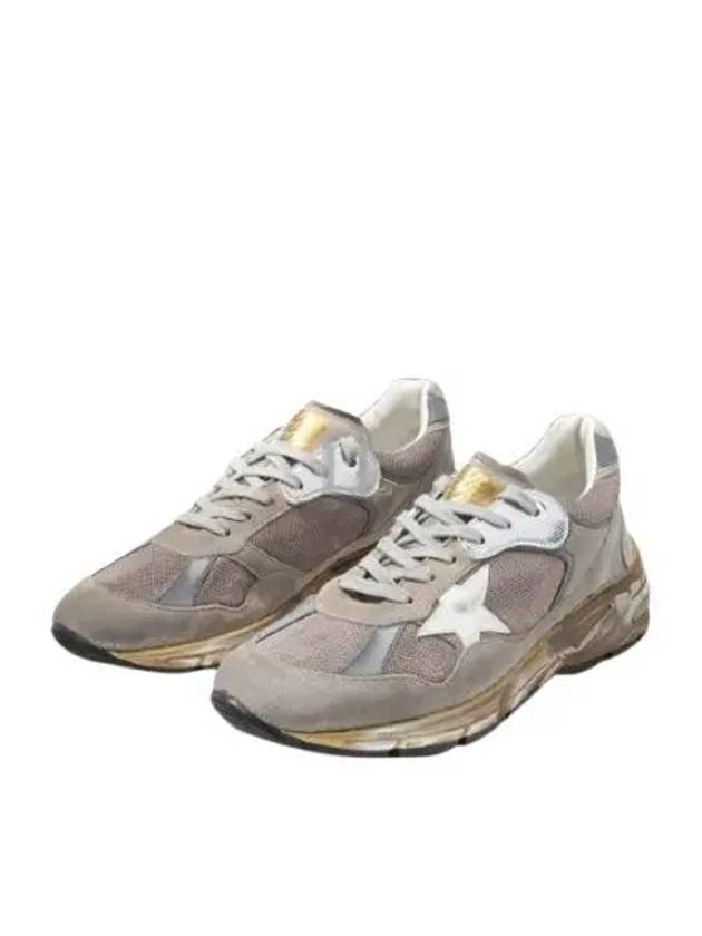 Mesh and Suede Dad-Star Sneakers White Dove Grey - GOLDEN GOOSE - BALAAN 2