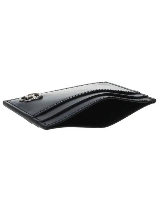 GG Marmont 2-Stage Card Wallet Black - GUCCI - BALAAN 7