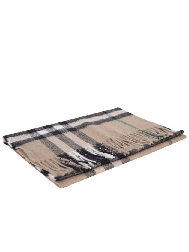 Check Cashmere Scarf Beige - BURBERRY - BALAAN 4