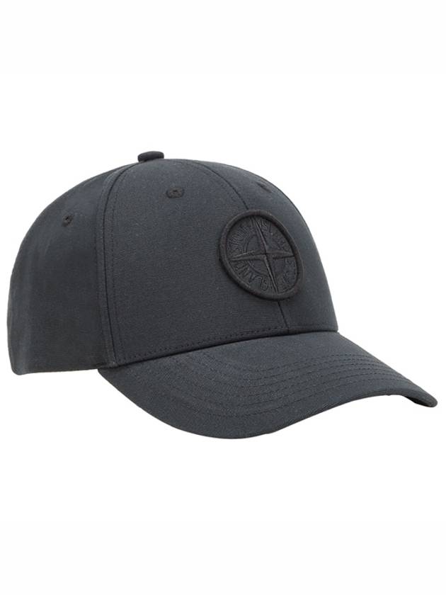 Logo Patch Cotton Ball Cap Black - STONE ISLAND - BALAAN 2