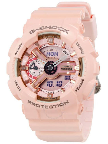 Casio G-Shock Digital Dial Pink Resin Ladies Watch GMAS110MP-4A1 - CASIO - BALAAN 1