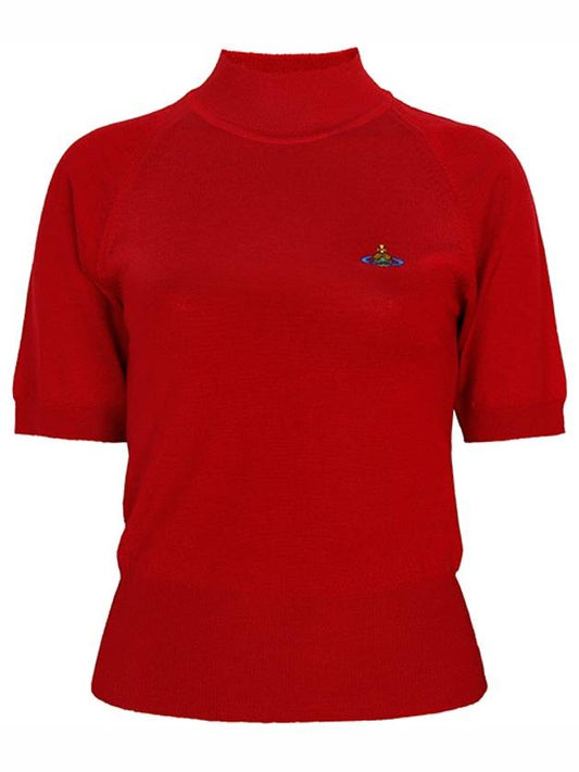 Women's Wool Silk Knit Top Red - VIVIENNE WESTWOOD - BALAAN 2