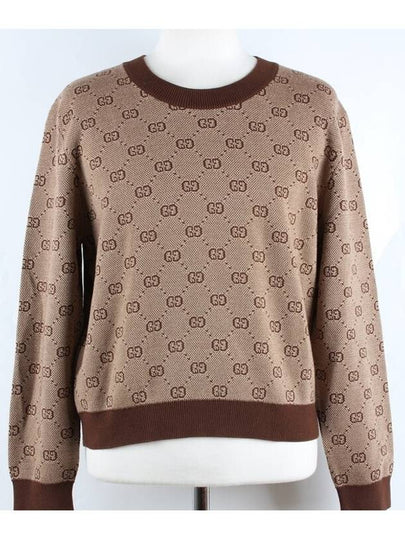 GG logo long sleeve knit L - GUCCI - BALAAN 2