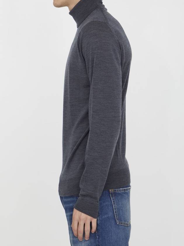 Grey Merino Jumper - JOHN SMEDLEY - BALAAN 3