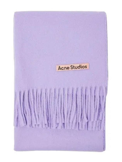 Fringe wool scarf oversized - ACNE STUDIOS - BALAAN 2