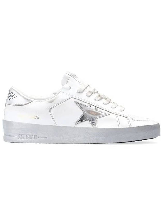 Stardan Silver Tab Low Top Sneakers White - GOLDEN GOOSE - BALAAN 2