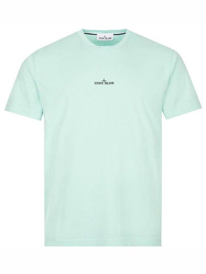 Marble Back Logo Short Sleeve T-Shirt Mint - STONE ISLAND - BALAAN 2