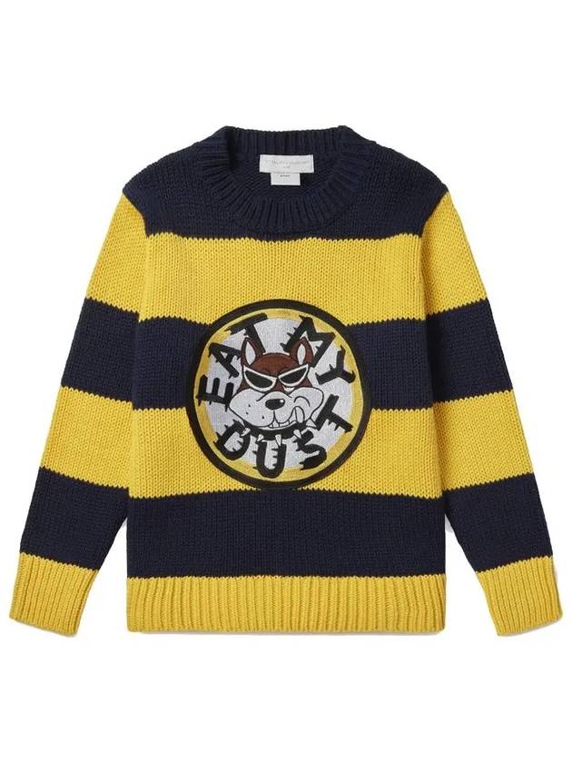 Kids Slogan Patch Two tone Knit 603590 SRM14 G422 - STELLA MCCARTNEY - BALAAN 2