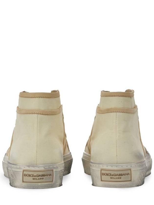 Vintage Mid High Top Sneakers Ivory - DOLCE&GABBANA - BALAAN 3