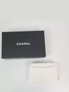 Gold Hardware Classic Grained Shiny Calfskin Zipped Coin Wallet White - CHANEL - BALAAN 4