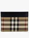 Men's Check Vintage Card Wallet Beige A7026 - BURBERRY - BALAAN 2