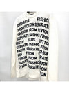 Lettuce lettering knit sweater - LOUIS VUITTON - BALAAN 4