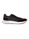 Week-End Walk Microfiber Storm System Sneakers Black - LORO PIANA - BALAAN 1