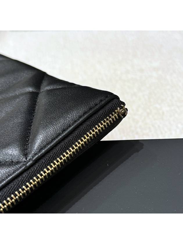 Clutch Nineteen 19 Calfskin Clutch Small Black - CHANEL - BALAAN 5