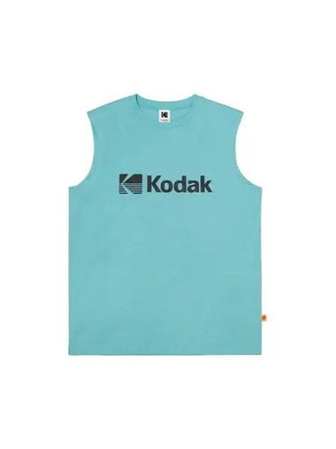 KODAK Wording Logo Semi Overfit Sleeveless MINT - KODO - BALAAN 1