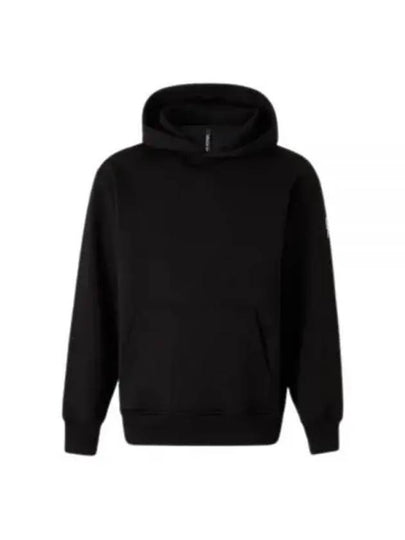 Easy Drop Shoulder Double Bolts Hoodie Black - NEIL BARRETT - BALAAN 2