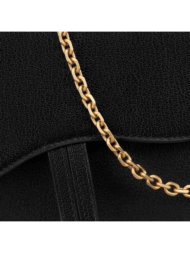 Saddle Chain Pouch Bag Black - DIOR - BALAAN 7