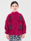 Bobo Cherry Intarsia Cardigan B224AC124 Italian Kids - BOBO CHOSES - BALAAN 1