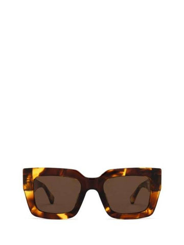 Eyewear Havana Bold Square Sunglasses Brown - BOTTEGA VENETA - BALAAN 1