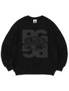 BIG SLOGAN LOGO SWEATSHIRTS BLACK - POLYGRAM - BALAAN 3