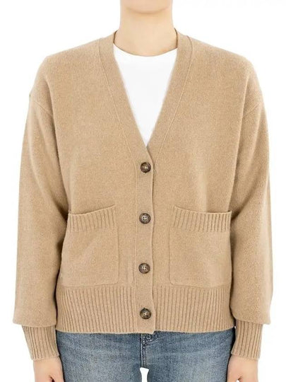 Embroidery Pony Cardigan Camel - POLO RALPH LAUREN - BALAAN 2