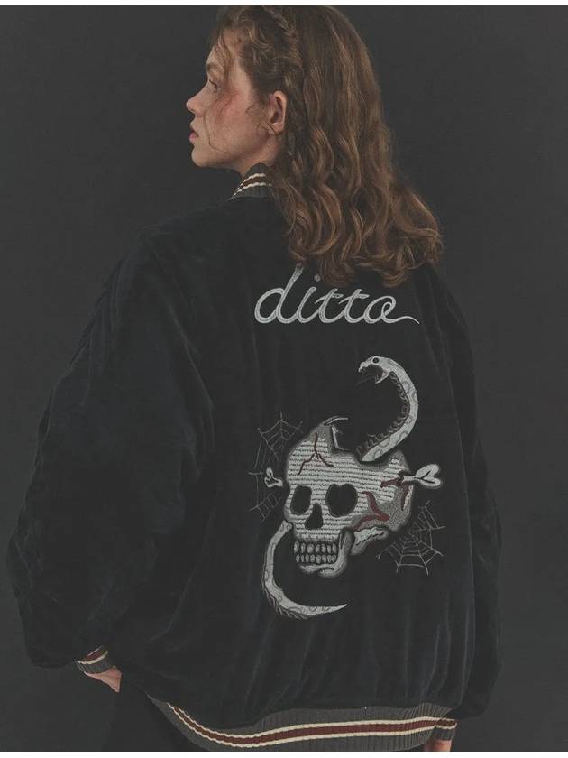 Skull Web Souvenir Jacket Black - CPGN STUDIO - BALAAN 3