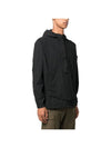 Brushed Cotton Anorak Black - STONE ISLAND - BALAAN 1