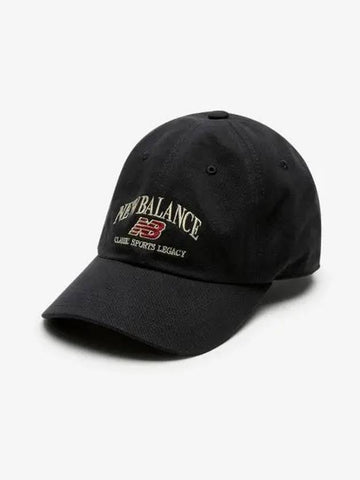 NBGDFS1111 Heritage Arch Graphic Ball Cap BLACK - NEW BALANCE - BALAAN 1