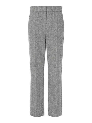 Women s Wool Blend Glen Check Pants Black - EMPORIO ARMANI - BALAAN 1