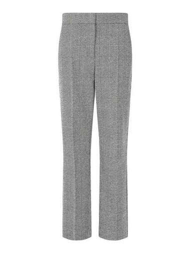 Women s Wool Blend Glen Check Pants Black - EMPORIO ARMANI - BALAAN 1