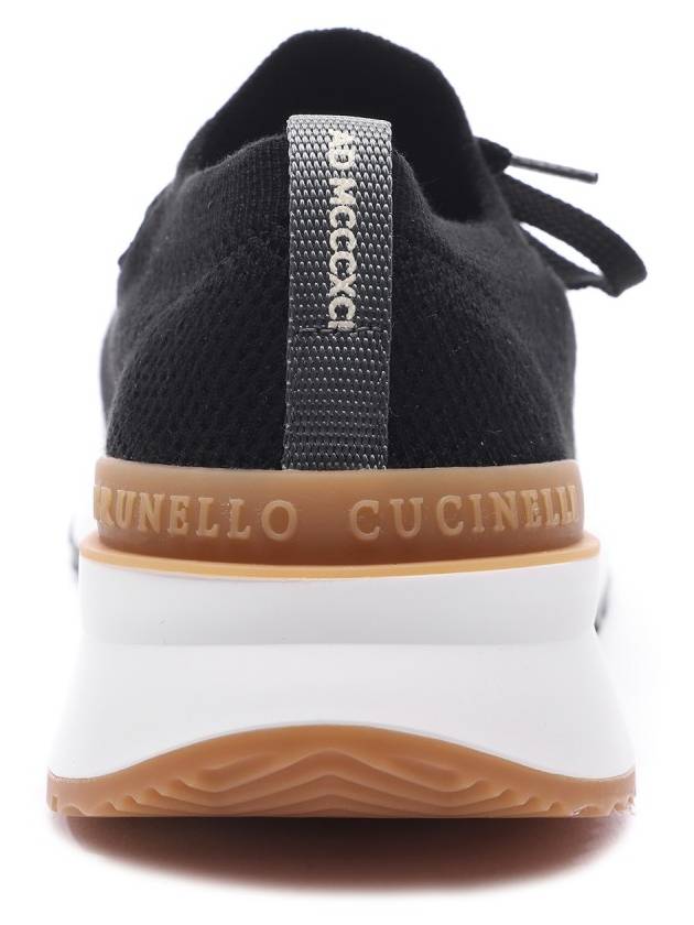 Knit Running Sneakers Black - BRUNELLO CUCINELLI - BALAAN 5