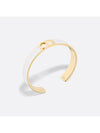 30 Montaine Slim Bangle Bracelet Gold White - DIOR - BALAAN 3