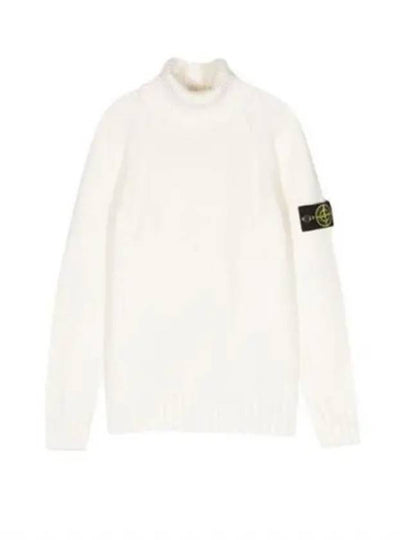 Kids Logo Patch Knit Top White - STONE ISLAND - BALAAN 2