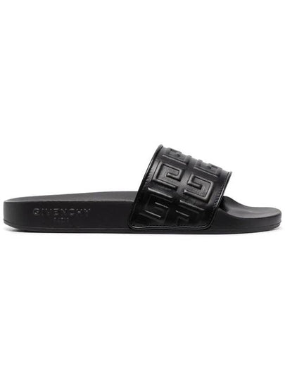 4G Embossed Logo Slippers Black - GIVENCHY - BALAAN 2