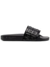 4G Embossed Logo Slippers Black - GIVENCHY - BALAAN 3