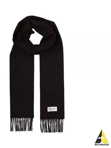 Johnstons of Elgin Cashmere Scarf SA0900 BLACK Unisex - JOHNSTONS OF ELGIN - BALAAN 1