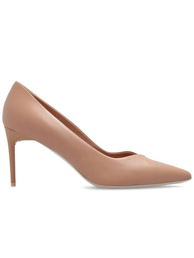 Max Mara Leather Stiletto Pumps, Women's, Beige - MAX MARA - BALAAN 1