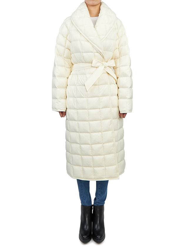 ALLEGRA CREAM Women s Hooded Long Padded Jumper Coat Relaxed Fit - MACKAGE - BALAAN 3