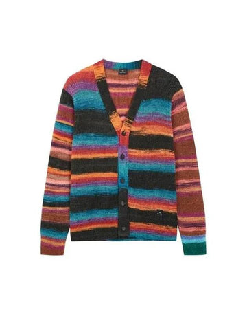 PS Striped Mohair Cardigan Multi 270642 - PAUL SMITH - BALAAN 1