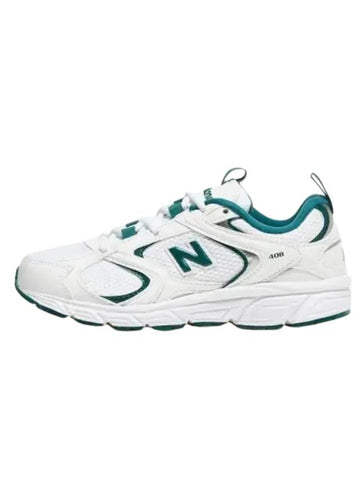 408 Low Top Sneakers White Green - NEW BALANCE - BALAAN 1